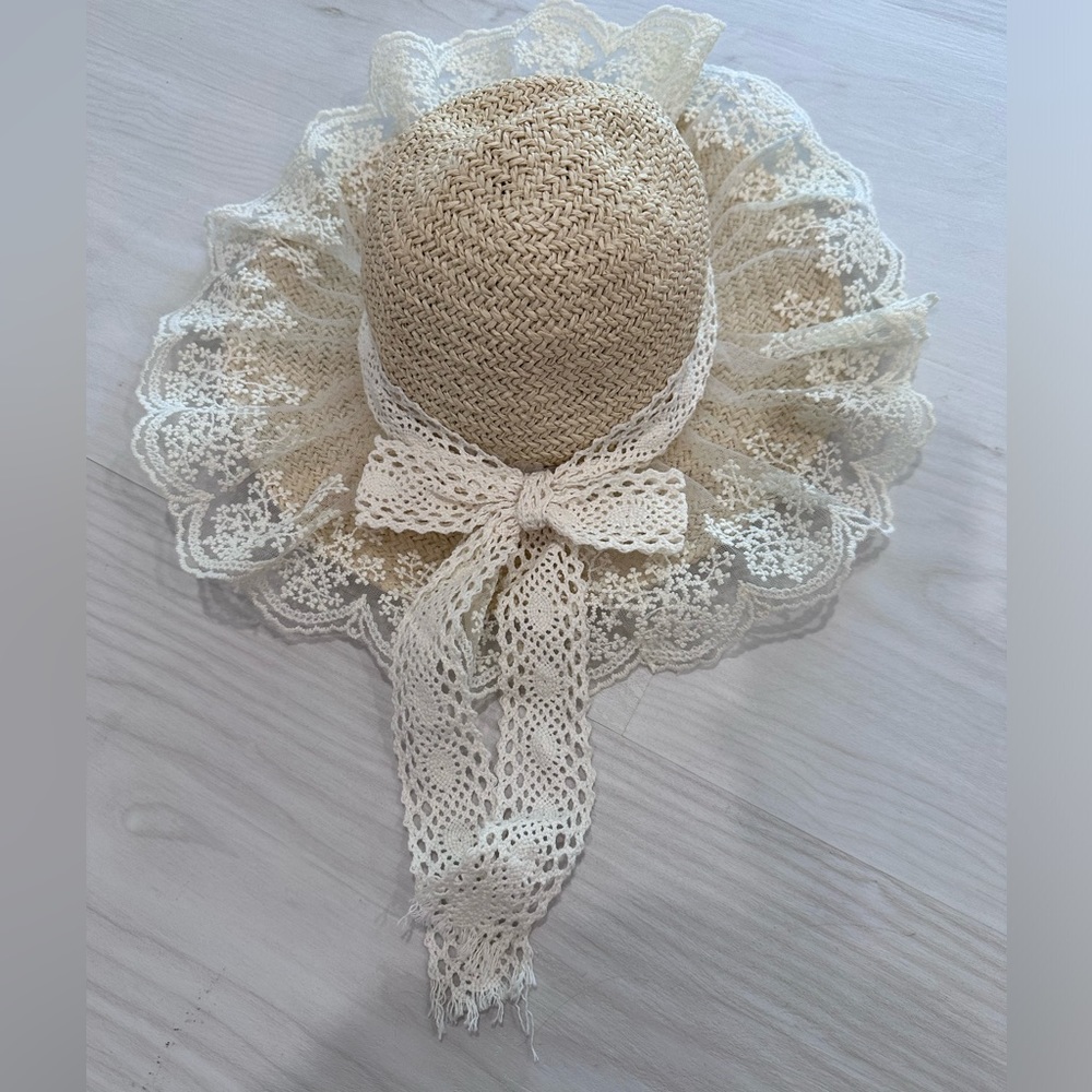 Straw kids hat